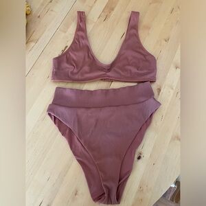 aerie ribbed high waisted bikini